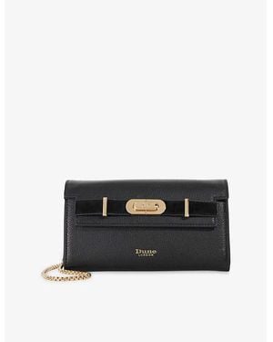 Dune Showmance Leather Cross-Body Bag - Black