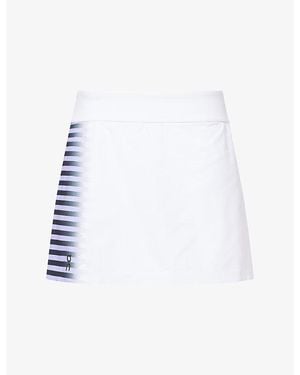 On Shoes Court Split-Edge Woven Skort - White