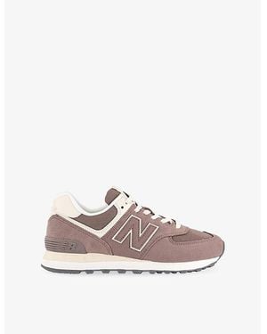 New Balance 574 Suede Sneakers - Pink