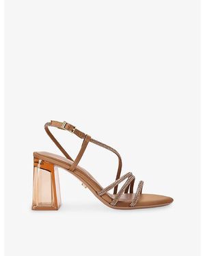 Carvela Kurt Geiger Paparazza Heeled Faux-Leather Sandals - Pink