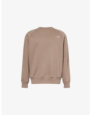 The North Face Nse Graphic-Print Raglan-Sleeve Cotton-Jersey Sweatshirt - Brown