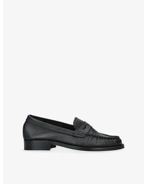 Duke & Dexter Ezra Leather Penny Loafers - Black