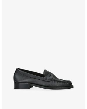 Duke & Dexter Ezra Leather Penny Loafers - Black