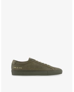 Common Projects Achilles Premium Suede Low-Top Sneakers - Green