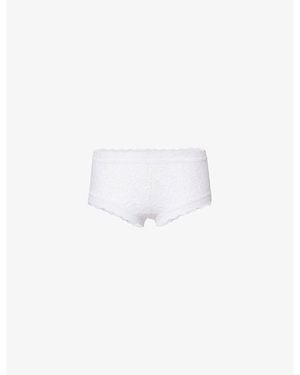 Hanky Panky Boyshort Signature Lace Briefs - White