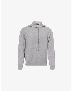 7 For All Mankind Regular-Fit Knitted Cashmere Hoody - Grey
