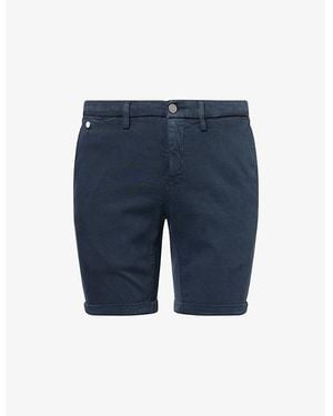 Replay Benni Hyperflex Regular-Fit Stretch-Cotton Chino Shorts - Blue