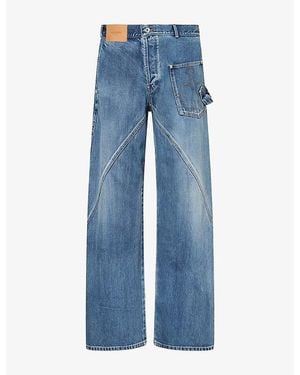 JW Anderson Twisted Workwear Denim Jeans - Blue