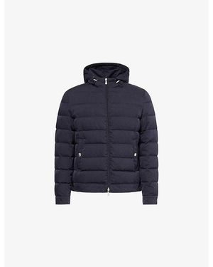 Eleventy Quilted Silk-Down Puffer Jacket - Blue