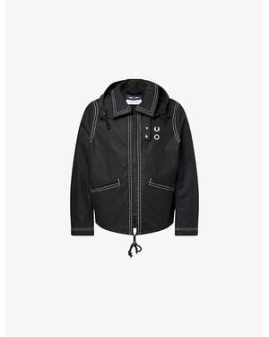 Fred Perry X Craig Alpine Logo-Embroidered Cotton Jacket - Black