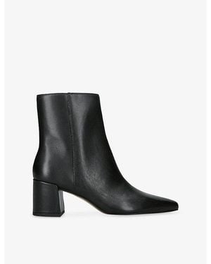 Dolce Vita Bayra Leather Ankle Boots - Black
