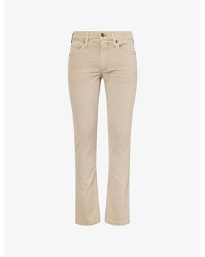 PAIGE Lennox Transcend Slim Stretch-Denim Jeans - Natural