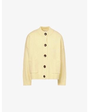 Sisters & Seekers Round-Neck Knitted Cardigan - Yellow