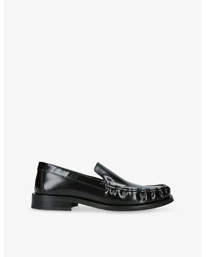 VINNY'S Michel Leather Loafers - Black