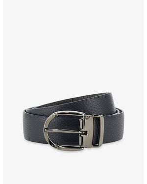 BOGGI Reversible Leather Belt - Black