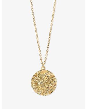 Astley Clarke Terra Dahlia 18Ct Pendant Necklace - Metallic