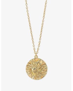 Astley Clarke Terra Dahlia 18Ct Pendant Necklace - Metallic