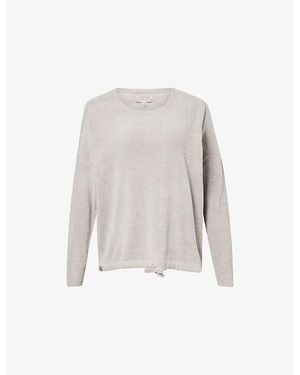 Barefoot Dreams Cozychic Ultra Lite Relaxed-Fit Woven Jumper - White