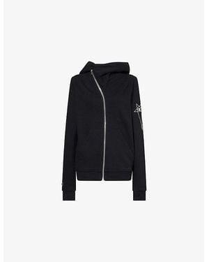 Rick Owens X Champion Mountain Cotton-Jersey Hoody - Black