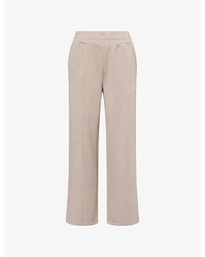 Varley Doublesoft The Wide Leg 28' Stretch-Jersey Pants - Natural