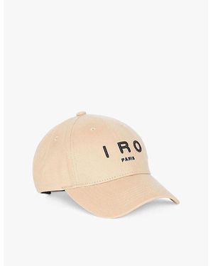 IRO Greb Brand-Embroidered Cotton-Canvas Baseball Cap - Natural