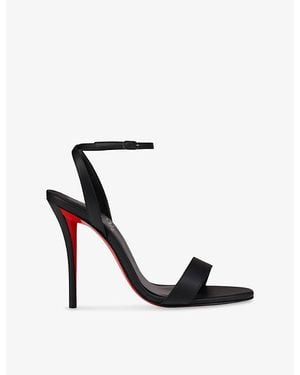 Christian Louboutin Miss Z 100 Leather Sandals - Black