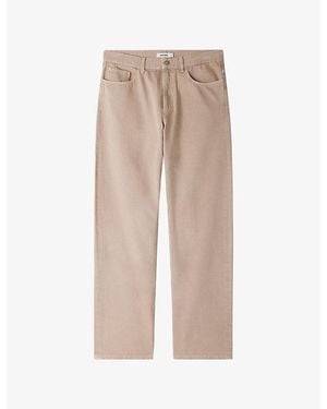 Sandro Overdyed Baggy-Fit Denim Jeans - Natural