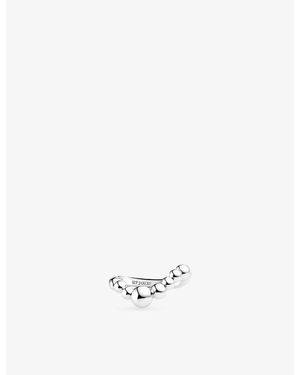 Sif Jakobs Bormio Wave Rhodium-Plated Sterling- Ring - White