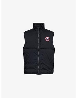 Canada Goose Lodge High-Neck Shell-Down Vest - Blue