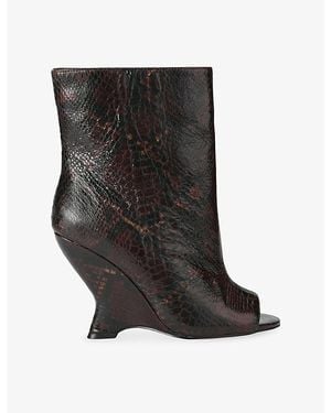 Steve Madden Rylix Leather Ankle Boots - Black