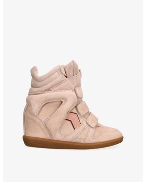 Isabel Marant Bekett Suede High-Top Trainers - Pink
