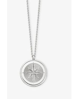 Astley Clarke Celestial Compass And Sapphire Necklace - Metallic