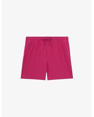 Reiss Cliff Drawstring Swim Shorts - Pink