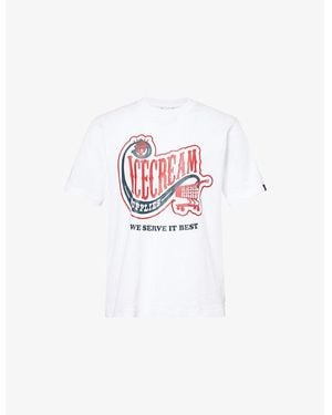 ICECREAM Convenience Store Relaxed-Fit Cotton-Jersey T-Shirt - White