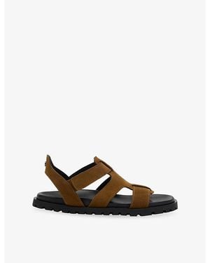 Whistles Freya Fisherman Suede Sandals - Brown