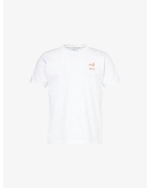 Percival Perci Fine Wines Graphic Cotton-Jersey T-Shirt - White