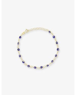 La Maison Du Couturier Ece London The Nazar I 22Ct Vermeil Chain Bracelet - White