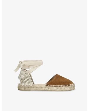 Manebí Hamptons Suede Espadrilles - Metallic