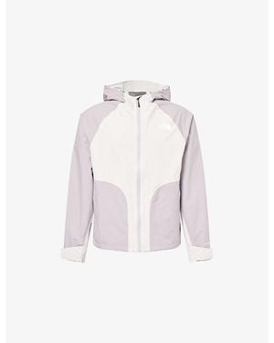 The North Face Logo-Print Panelled Shell Rain Jacket - Pink
