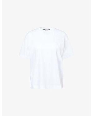 ME+EM Oversized Round-Neck Cotton-Jersey T-Shirt - White