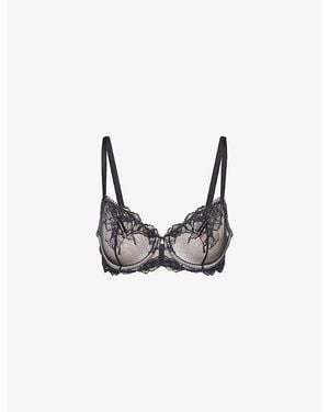 Wacoal Vivid Attraction Underwired Lace Bra - Black