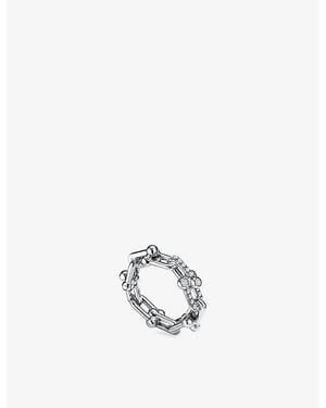 Tiffany & Co. Tiffany Hardwear Small Link 18Ct- And 0.26Ct Diamond Ring - White