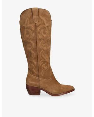 Dolce Vita Mirla Suede Knee-High Boots - Brown