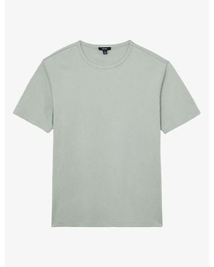 Reiss Count Tailored-Fit Air-Water Cotton T-Shirt - Green