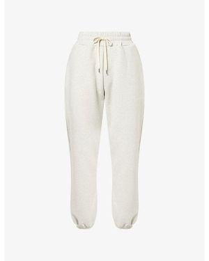 MKI Miyuki-Zoku Superweight Cuffed Cotton-Jersey Jogging Bottoms - White