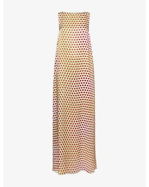 Dries Van Noten Draz Polkadot Silk Maxi Dress - Multicolour