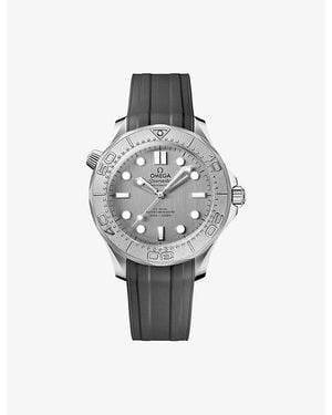 Omega Seamaster Diver 300M Stainless-Steel And Rubber Automatic Watch 42Mm - Grey