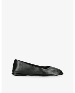 Officine Creative Clover Leather Ballet Flats - Black