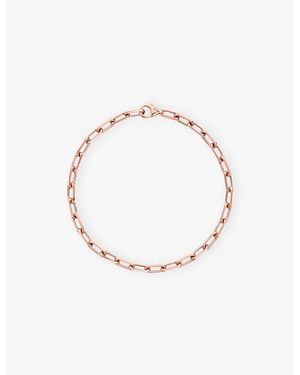 Cartier Santos De Small 18Ct Rose- Chain Bracelet - White