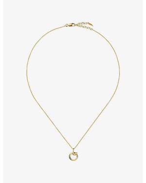 Missoma Curly Molten Mini Initial O 18Ct Vermeil Necklace - Metallic
